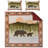  Red Microfiber 3 Piece Quilt Set-1651448639