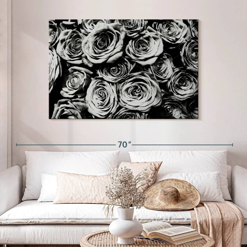 Roses monochromes Harnek, H 32 po x l 48 po