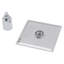 Pomme de douche à filtre L 10 po x l 10 po à fixation murale au plafond / sans plafond