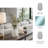 Elegant Shimmering Flower Glass Vase for Home Decor Styling - Modern Shape Table Vase Accent for Living Room or Entryway Display - Clear & Frost
