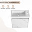 Meuble-lavabo mural flottant 20 po avec lavabo en résine