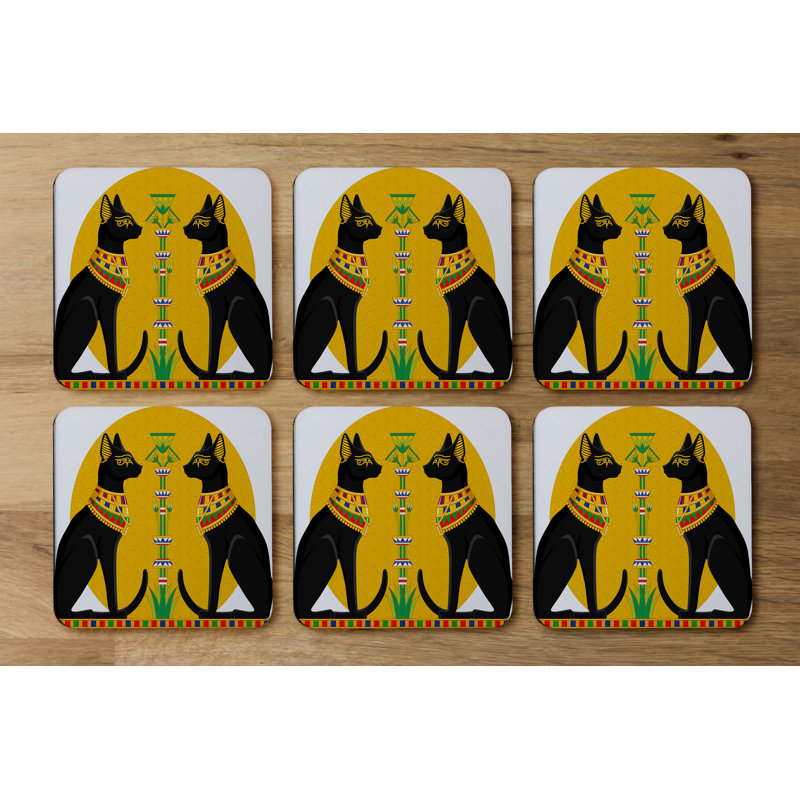 Square 6 Piece Coaster Set