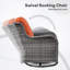 Ensemble de chaises berçantes d'extérieur en rotin avec coussins Tommy-88545914-88545908