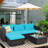 4 - Person Patio Conversation Set with Cushions-368006424