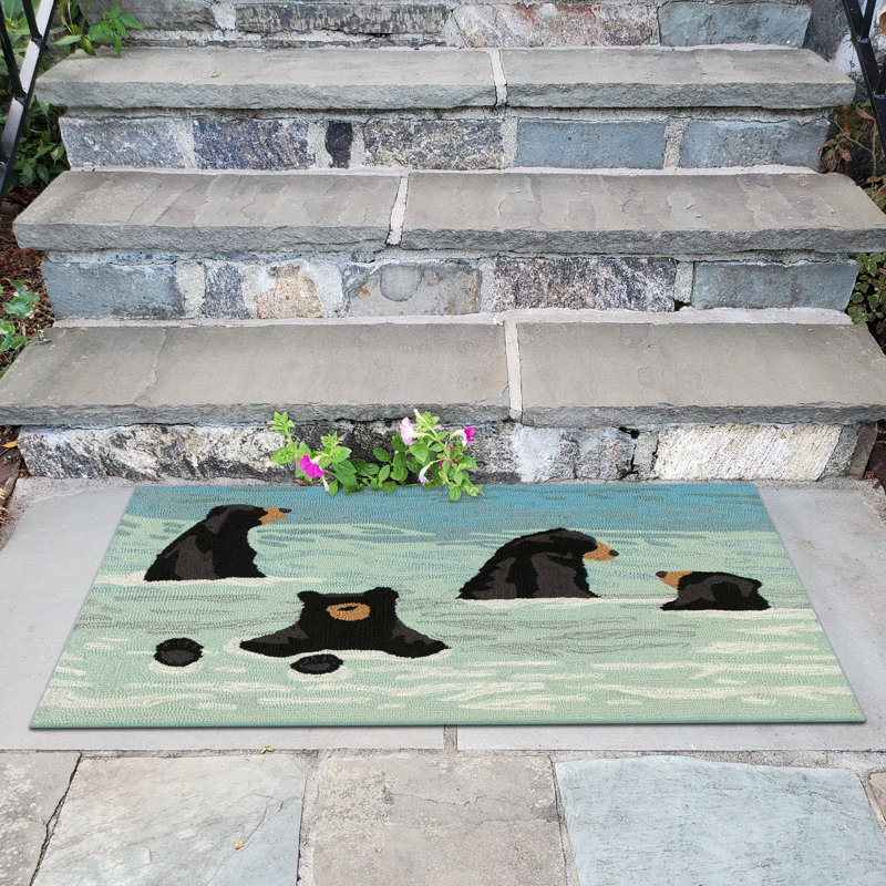 Grisha Polyester Kitchen Mat, Rectangle 2'6" x 4'