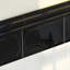 Santorini 7.9" x 2" Glossy Ceramic Mudcap Tile Trim in Nero