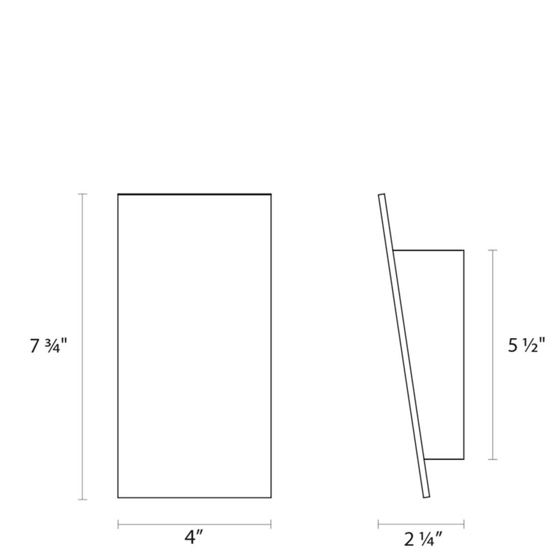 Ang Plane Narrow 1-Light LED Flush Mount
