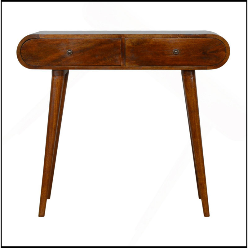Console Chestnut London, 2 tiroirs, pieds nordiques