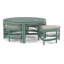 Raffles Rattan Cocktail Table with Benches-71441857-71441903