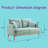 Nathaneil Fabric 56.8'' Reception Loveseat-1064055296