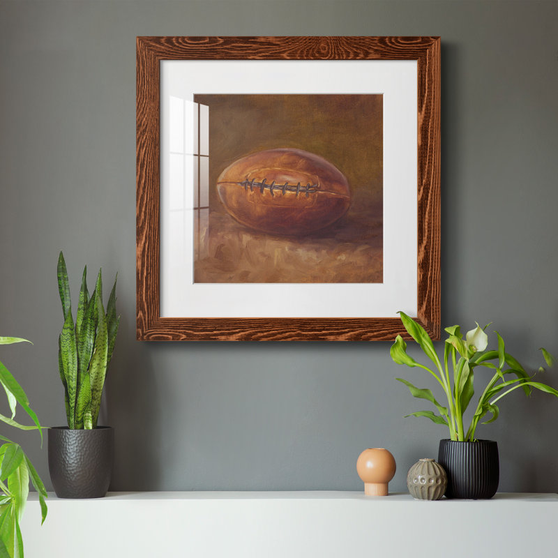 " Rustic Sports IV ", 31.5'' H x 31.5'' W x 1'' D, Maple, White