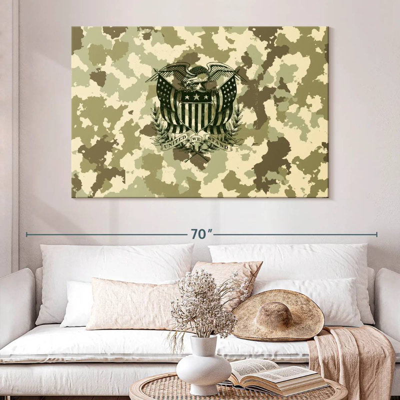 Lelar American Eagle Camouflage, 34" H x 51" W