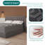 Matelas hybride en mousse viscoélastique gélifiée rafraîchissante-247154610-247154614