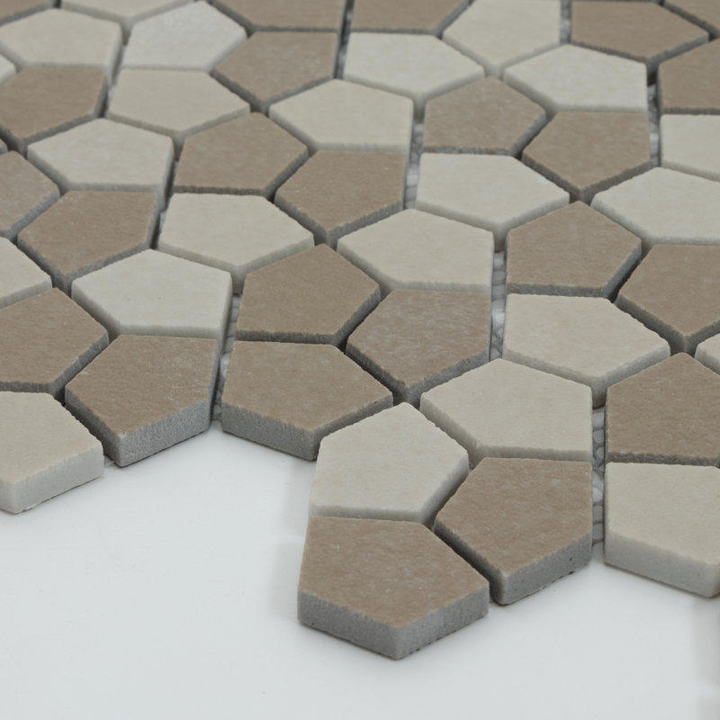Carreau de mosaïque pour mur et plancher en verre 0,6 po x 0,6 po Gaia, Fer