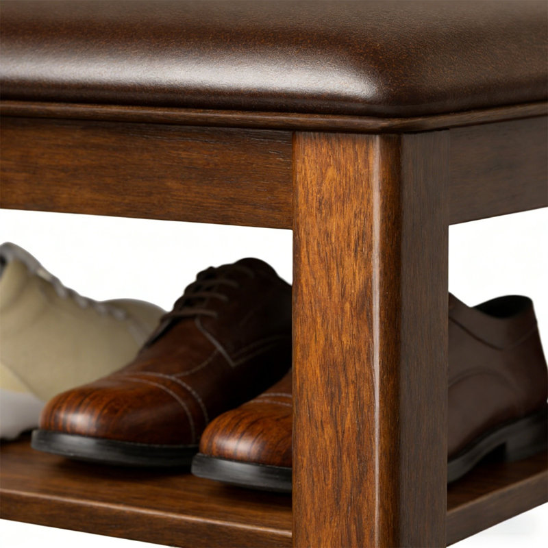 Premium Wooden Shoe Cabinet For Home, 21.2” H x 31.5” W x 11.8” D