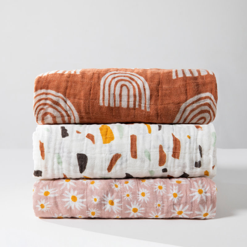 Daisy Muslin Mini Crib Sheet