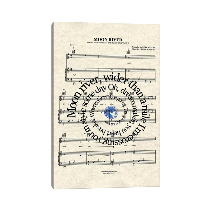 Moon River - Wrapped Canvas Print, 66.04 cm H x 45.72 cm W x 1.91 cm D