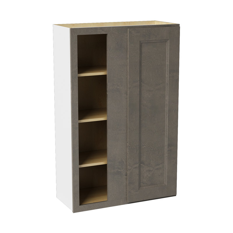 Armoire de coin murale, L 27 po x H 36 po x P 12 po, Double shaker Cinder
