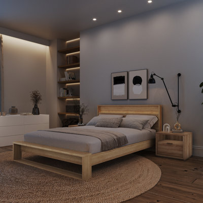 Deangelis Queen Size 4 Piece Bedroom Set with Headboard with Integrated Lighting by Orren Ellis