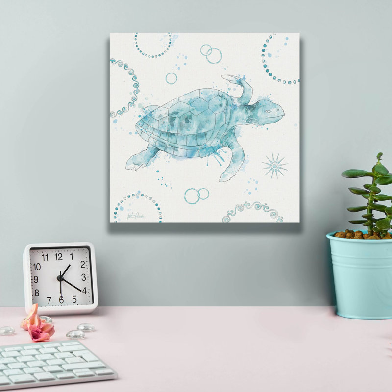"Epic Graffiti" Coastal Splash 7 "par Katie pertiet, art mural sur toile, H 12 po x l 12 po x P 0,75 po