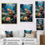 «Japon Art Lotus Pond Relection», reproduction sur toile-815070039-815070029