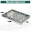 Plateau de coiffeuse en marbre naturel Elegant - Organisateur de bijoux et de parfums en pierre pure - Comptoir de salle de bain décoratif ou rangement de cuisine - Bleu et vert - Dimensions: 30 x 20 x 3 cm