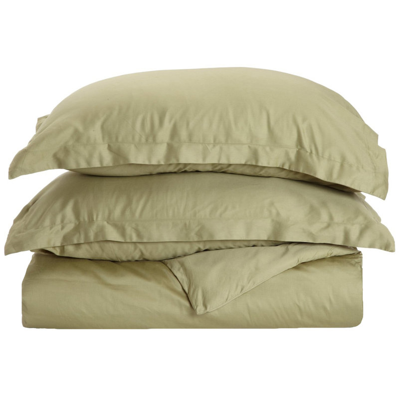 Modern & Contemporary Sateen Duvet Cover, King/Cal. King Duvet Cover + 2 King Shams, Pumpkin