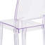 Chaise d'appoint empilable transparente Bralynne
