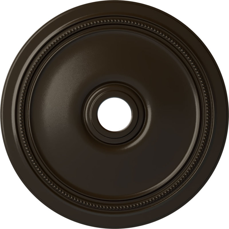 24 po de diamètre extérieur x 3 5/8 po de profondeur x 1 1/4 po de médaillon de plafond Diane (convient aux auvents jusqu'à 6 1/4 po)