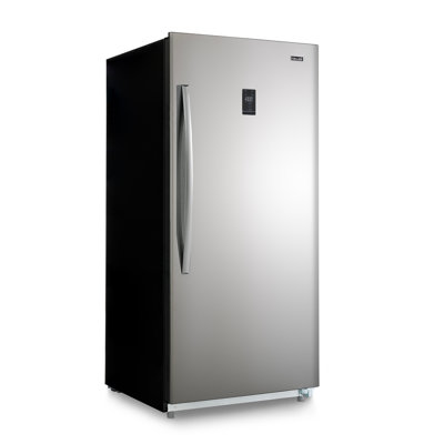Newair 13.8 cu ft. Upright Freezer, Garage Ready Convertible Freezer with Door Alarm and LED Light