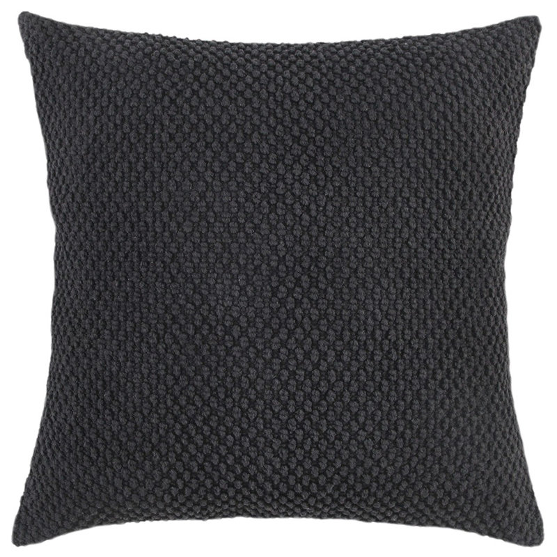 Coussin Olive, Noir