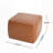 Upholstered Square PU Leather Ottoman