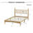 Full Size Wood Platform Bed