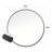 Lundys Wall Mounted Beauty Makeup Bathroom Vanity Accent Round Mirror-1366972456-1366972463