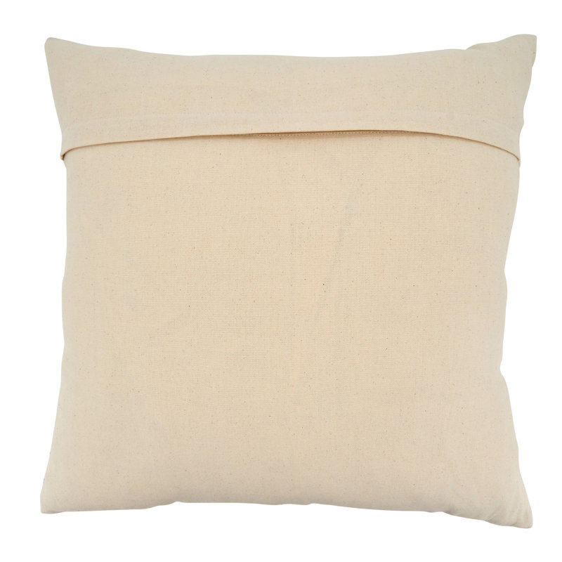 Chic Rustic Chevron Cotton 22" Throw Pillow Cover in Black