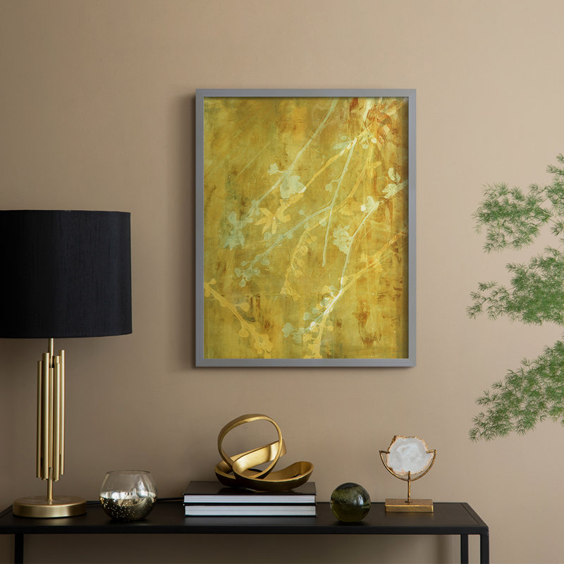 «Breathe Out», reproduction encadrée - bois massif, H 30 po x l 24 po, Gris