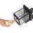 Bohon 10.5" H 1-Light Seeded Black Outdoor Wall Lantern with Dusk to Dawn