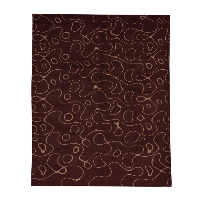 Tapis rouge noué à la main de haute qualité
