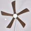 Ventilateur de plafond de 42 po à 5 pales en bois massif avec lumières avec télécommande, ventilateur de plafond silencieux à 3 pales à moteur à 6 vitesses, ventilateur de plafond réversible, pour patio, salon, chambre à coucher, bureau, intérieur (nickel teint)