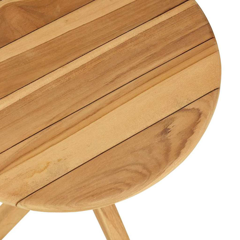 vidaXL Side Table Brown 15.75 x 15.75 x 16.14 in Solid Teak Wood