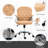 Vinsetto Teddy Fleece Home Office Chair-401276886-401276885