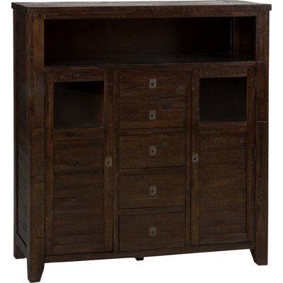 Zytavion 55Wide 5 Drawer Acacia Wood Sideboard by Union Rustic