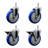 Poly Wheel Swivel 5/8 Inch Threaded Stem Caster Service Caster