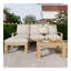 Ensemble de canapé modulaire d'extérieur 3 pièces