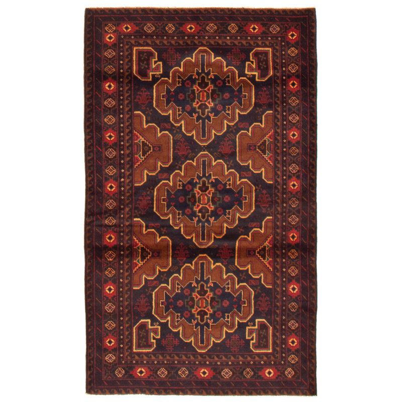 Tapis bleu marine foncé 3 pi 8 po x 6 pi 3 po Lynnisha