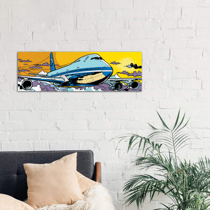 747 by Toni Sanchez - Wrapped Canvas Panoramic Print, 30.48 cm H x 91.44 cm W x 3.175 cm D