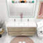 Ensemble de meuble-lavabo mural double l 59 po Jayden-James-533851958