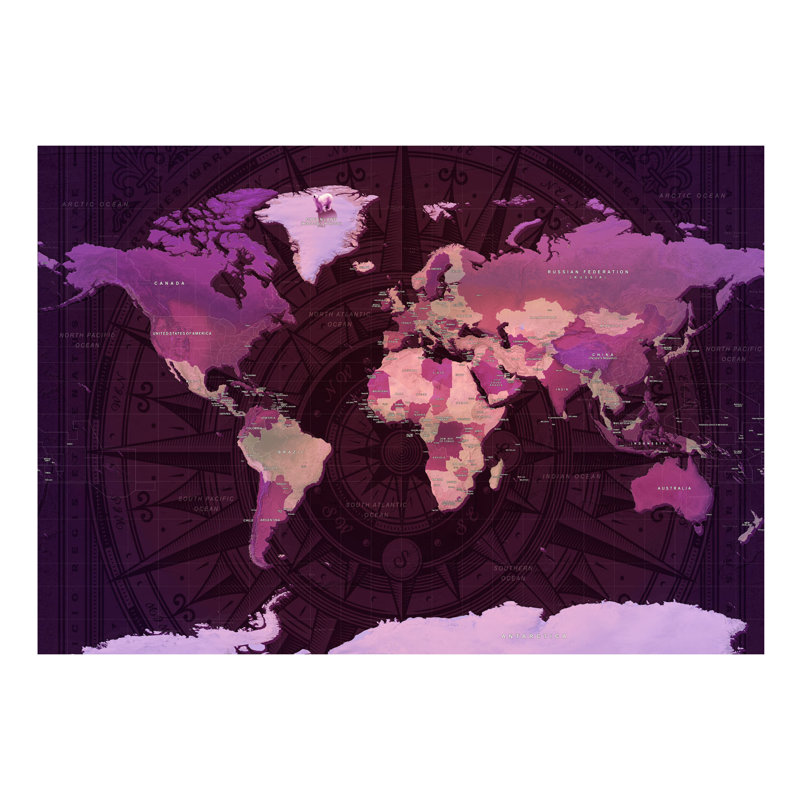 Roll, 55.1" L x 78.7" W, Purple/Pink