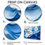 Nuredin Ocean Blue Delicate Flower Petals I - fleurs abstraites, art mural-1325096576-1325096606-1325096602