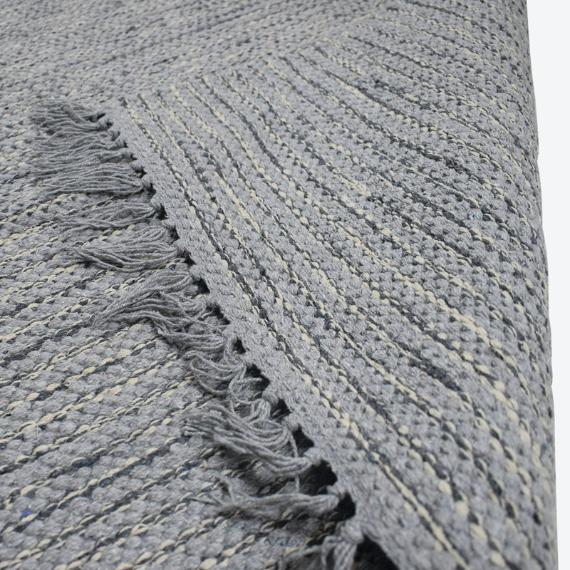 Ayako Solid Colour Hand Woven 120cm X 180cm Indoor / Outdoor Area Rug
